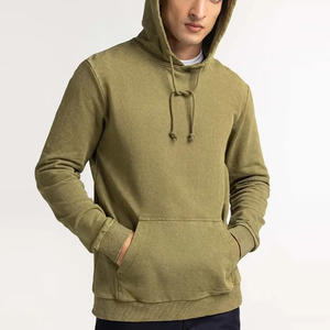 Pull à capuche en coton 100% pour hommes du fabricant OEM, vêtements d'hiver personnalisables, impression numérique unie et teinte unie disponible - Product Image 5