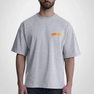 Por encargo 100% algodón Boxy Fit camiseta de secado rápido transpirable de gran tamaño Crop Drop hombro tejido de calidad de lujo impreso - Product Image 4