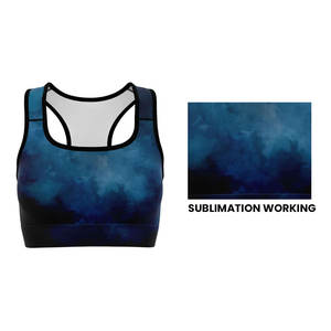 Sublimated Cropped Racerback Bra with Solid Full-Length <b>Flare</b> <b>Yoga</b> <b>Leggings</b>, <b>Yoga</b> Sets Stylish Activewear Gym Wear Women Sets - Product Image 3