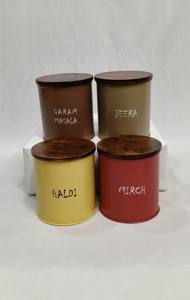 Recipiente metálico multiusos con acabado de recubrimiento en polvo y conservación de frescura para el almacenamiento de especias en la cocina. - Product Image 5