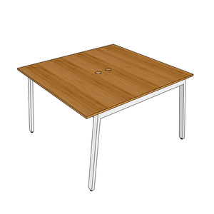 โต๊ะกลุ่มร่วมสมัย 2 ชิ้น รุ่น AtonBamboo ขนาด 120x120 ซม. ขาเหล็กประกอบสำเร็จ - Product Image 5