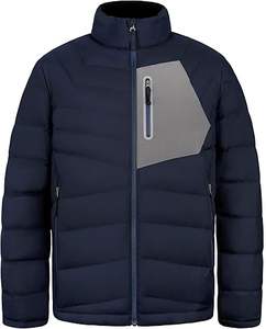 Chaqueta Acolchada de Plumón para Mujer, Impermeable, Cálida, Gruesa, Forrada de Franela, con Capucha Desmontable, Cortavientos, Chaqueta de Invierno - Product Image 1