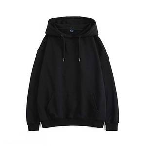 Productos 2024 recién llegados hombres Otoño Invierno con capucha Streetwear manga larga suelta Color sólido con capucha Casual transpirable hombre Sudadera con capucha - Product Image 2
