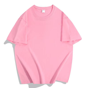 T-shirts pour hommes en coton 100% 230 g/m² en gros, t-shirt surdimensionné imprimé personnalisé avec motif uni, placement du logo sur le devant - Product Image 4