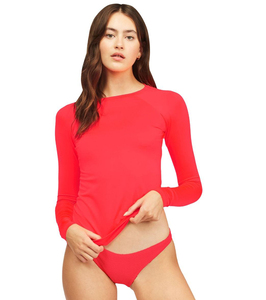 OEM de alto impacto personalizado de sublimación de diseño y logotipo de manga larga de las mujeres Rash Guard con protección Rash Guards transpirable - Product Image 1