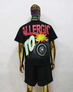 Nuevas llegadas Hombres Hell Camiseta de algodón Camiseta personalizada Nfc Scan Impresión de gran tamaño Camiseta de manga corta Hip Hop - Product Image 2