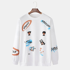 Sudadera con serigrafía para hombre con logotipo personalizado al mejor precio al por mayor/sudadera con serigrafía de cuello redondo para hombre - Product Image 1