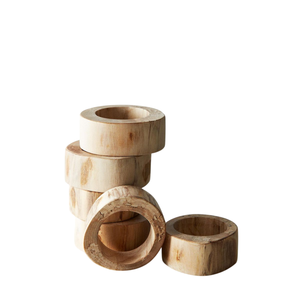 Excellent Priced Prime Quality Modern Eco-Friendly Mango Wood Napkin Rings Stocked Dining Table Decor <b>Tissue</b> Holder <b>Weddings</b> - Product Image 3