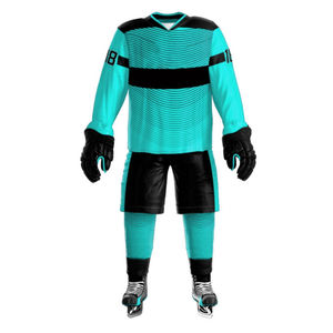 Ensembles d'uniformes de hockey sur glace pour hommes de haute qualité, design personnalisé par sublimation, 100% polyester, écologique, séchage rapide, service OEM, meilleur choix - Product Image 1