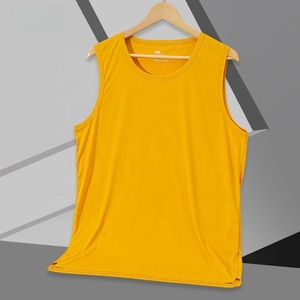 Débardeur de sport d'été pour hommes, respirant, à séchage rapide, pour l'entraînement au basketball, col rond, sans manches - Product Image 1