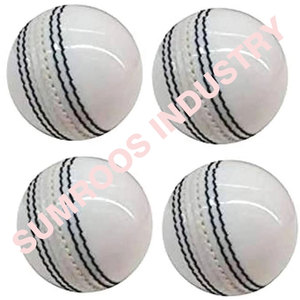 Pelotas de críquet blancas de calidad superior, ropa deportiva con logotipo personalizado, pelotas duras de alta presión con agarre fuerte - Product Image 6