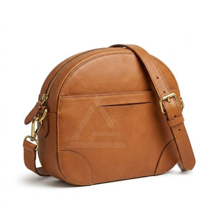 Bolso bandolera de cuero genuino, diseño compacto con correa ajustable para viajes y uso casual - Product Image 2