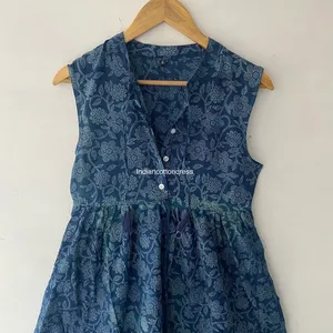 Robes d'été pour femmes, tendance, en tissu de coton léger, coupe confortable, élégantes et décontractées, parfaites pour les journées ensoleillées et les sorties - Product Image 4