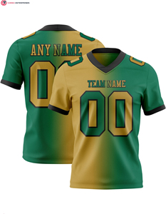 Maillot de football authentique dégradé tendance, personnalisé noir jaune-blanc, en maille 100 % polyester, séchage rapide, respirant, coupe courte - Product Image 6