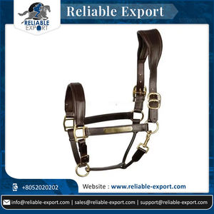 Exportateur indien professionnel de licou de cheval en cuir brun produit de haute qualité du fabricant de cuir expert - Product Image 2