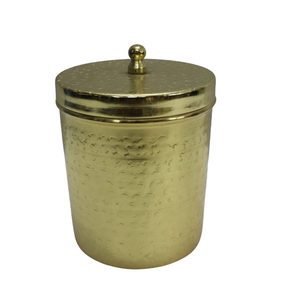 Decoración de iluminación para el hogar, soporte votivo de cristal, nuevo diseño, tarro de vela de Color dorado para sala de estar, decoración de mesa hecha a mano - Product Image 6