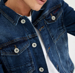 Vente chaude de haute qualité Denim Vintage-Style formel vêtements d'extérieur respirant tendance High Street Design veste - Product Image 2