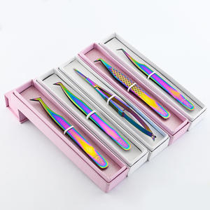 Pince à épiler pour extensions de cils à pointe en fibre, conçue sur mesure, pour volume 45, 75, 90 degrés, outil de recourbement et de permanente des cils - Product Image 5