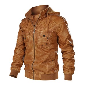 Chaqueta de Cuero para Hombre, Diseño de Moda, Tejido de Lona, Secado Rápido, Invierno 2025, Nueva Llegada, Alta Calidad, Personalizable - Product Image 2