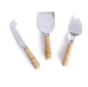 Juego de queso de ratán de acero inoxidable, esmalte de espejo, juego de queso de mesa elegante perfecto, proveedor mayorista, venta superior - Product Image 2