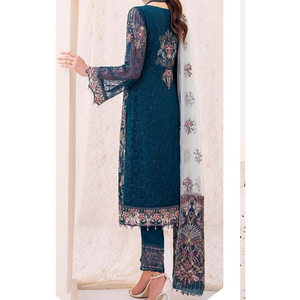 <b>Women</b> Traditional Shalwar Kameez Suit Detailed <b>Kurta</b> Loose Bottom Printed Dupatta Cotton Silk Quick Dry <b>for</b> Cultural Occasions - Product Image 6