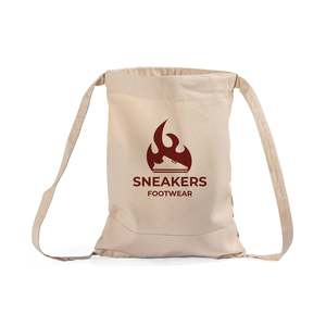 Customized Heavy <b>Canvas</b> Drawstring <b>Backpack</b> Large Capacity Promotional String Bag-BPK57 - Product Image 1