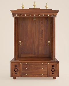 Large Wooden Pooja <b>Mandir</b> Handmade Temple Cabinet Traditional Indian Prayer Unit For Home Hotel Living Room KA1014 - Product Image 6