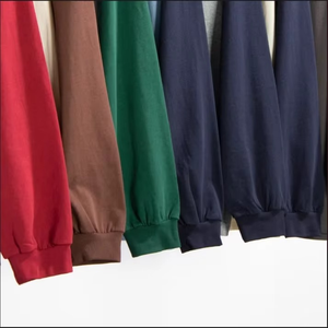 Nouveautés de t-shirts épais vierges personnalisés T-shirts à manches longues pour hommes T-shirts de fitness en coton avec logo personnalisé - Product Image 6