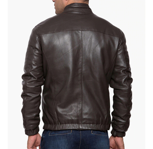 Chaqueta de piel de oveja de estilo callejero a la moda para hombre, diseño personalizado, cuello levantado, larga, fina, de alta calidad para invierno, recién llegado - Product Image 5