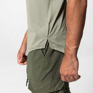 Camiseta de gimnasio de secado rápido para hombre, camiseta de manga corta con logotipo personalizado, Camiseta de algodón 100%, fabricante de ropa personalizada - Product Image 4