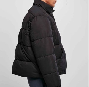 Chaqueta de mezclilla personalizable de talla grande para hombre, cuello levantado, nueva moda, prendas de vestir exteriores, servicio de suministro OEM, Material de poliéster hecho - Product Image 3