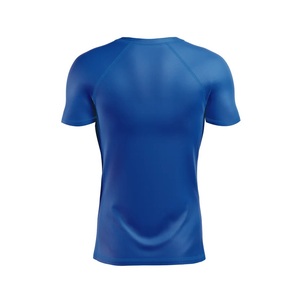 Rashguard pour homme à manches courtes, respirant, UPF50+, 100% polyester, noir/blanc - Product Image 6