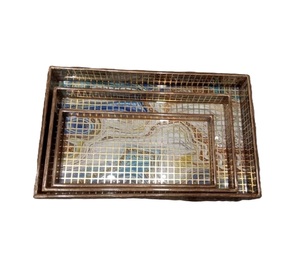 Bandeja de servicio hecha a mano para decoración navideña, eleva la decoración de tu hogar, bandeja duradera perfecta para uso diario, plato de resina único - Product Image 5