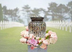 Handmade <b>Large</b> Adult Mosaic Glass Cremation <b>Urn</b> Unique Artwork With Individual Tiles Applied by Hand for Funerals - Product Image 6