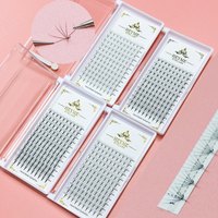 Extensions de cils préfabriquées faites à la main, éventails 3D professionnels à base pointue, volume super doux et ultra léger, 12 rangées