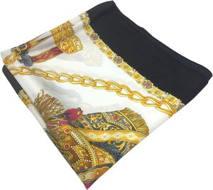 New Design Women Elegant Flower Printed <b>Bandana</b> Women Head Scarf Silk Satin Head Scarves Women Scarves - Product Image 2