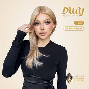 Rebekah C-DWY Free Part Long Straight Blonde Glueless Synthetic <b>Wig</b> Transparent Lace Front Free Shipping - Product Image 2