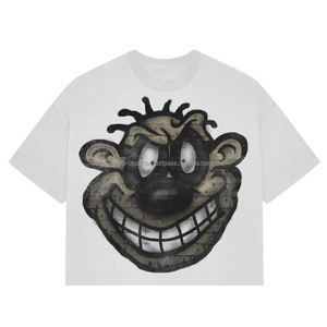 เสื้อยืดโอเวอร์ไซส์ทรงบ็อกซี่ผ้าฝ้ายสำหรับผู้ชาย สไตล์สตรีทแวร์ฤดูร้อน พิมพ์ลายดิจิทัล 100% ผ้าฝ้าย ระบายอากาศ แห้งเร็ว แขนสั้น - Product Image 3