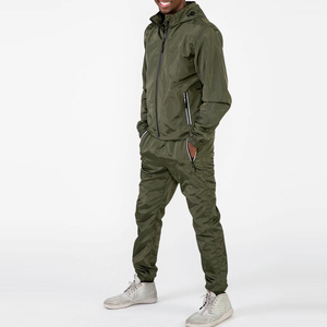 Traje cortavientos de hombre de alto rendimiento con servicio OEM, ropa de entrenamiento transpirable de alta calidad hecha con estilo personalizado al por mayor - Product Image 6