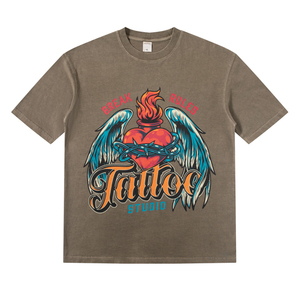 Camiseta informal de algodón para hombre, diseño holgado de punto 100%, manga corta, cuello redondo, sólido, DTG, Digital, ropa de verano a granel, diseño en blanco - Product Image 1