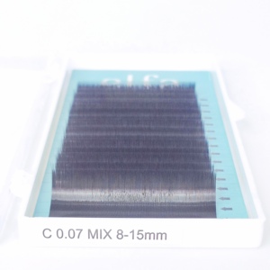 Vente en gros d'extensions de cils en faux vison colorés de 15mm de long faits à la main au Vietnam boîte d'emballage de marque privée avec logo personnalisé au meilleur prix - Product Image 2