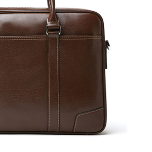 Bolsa de Hombro para Portátil de 14 Pulgadas Hecha a Mano al por Mayor, Correa de Cuero Suave para Hombre, Lona Ecológica, Capacidad de 30-40L, Impermeable, Oferta - Product Image 3