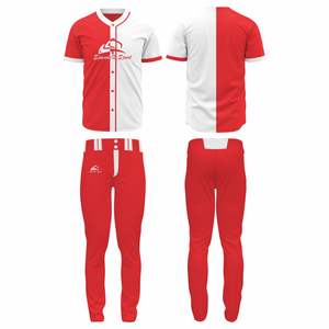 Uniformes de baseball personnalisés respirants et grande taille pour les joueurs avec design personnalisé, évacuation de l'humidité, 100% polyester - Product Image 6