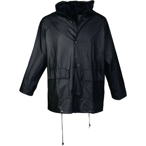 Veste de pluie noire en PU ASATEX, élégante et durable - Product Image 1