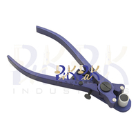 Stock plat et forme de fil/pince à cintrer les anneaux en aluminium avec anodisation bleue Total L 180mm et poignées en PVC pince de fabrication de bijoux