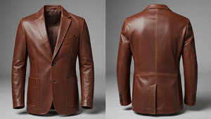 Veste en cuir pour homme, nouvelle mode d'hiver, col montant, imperméable, respirante, haute qualité, doublure en polaire personnalisable, double devant - Product Image 2