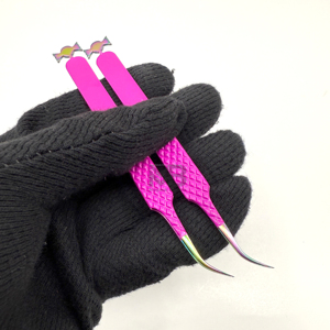 Magnifiques pinces à cils personnalisées en acier inoxydable de qualité supérieure, fournitures pour extensions de cils - Product Image 3