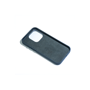 Coque en silicone Mimosa en microfibre premium JoieCreatif pour iPhone 15 Pro bleu - une coque de téléphone portable premium - Product Image 3