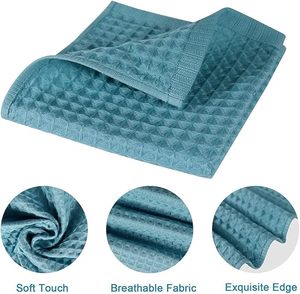 Serviette de golf en microfibre très absorbante à séchage rapide Logo personnalisable Conception de tissage gaufré pour la cuisine à domicile Coton carré - Product Image 4