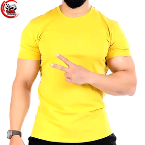 Men's High Quality Gym Workout Athletic O-Neck <b>Muscle</b> Gym <b>T</b>-<b>Shirt</b> Plain Cotton Top Fitness Crew Neck Top - Product Image 5